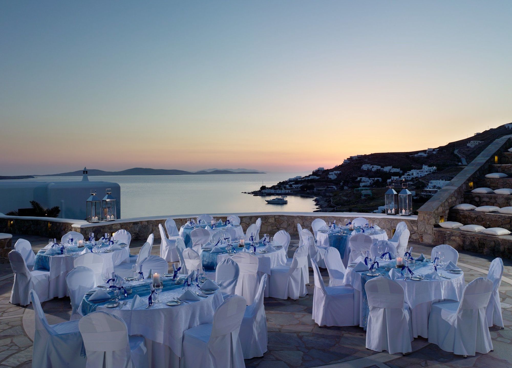 Mykonos Grand Hotel & Resort Agios Ioannis Diakoftis Restaurant bilde